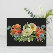 Poppy et Cornflowers Invitations florales personna (Debout devant)