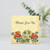Poppy et Cornflowers Invitations florales personna (Debout devant)