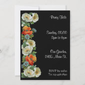 Poppy et Cornflowers Invitations florales personna (Dos)