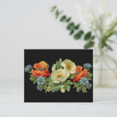 Poppy et Cornflowers Invitations florales personna (Debout devant)