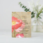 Poppy Expressions Happiness Poem Carte postale (Debout devant)