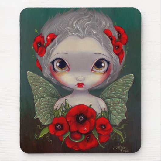 "Poppy Fairy" Mousepad Muismat (Voorkant)
