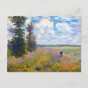 Poppy Field, Argenteuil, 1875 Claude Monet Briefkaart