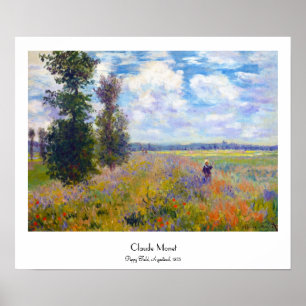 Poppy Field, Argenteuil, 1875 Claude Monet Poster