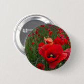 Poppy Field Button Badge (Voorkant /achterkant)