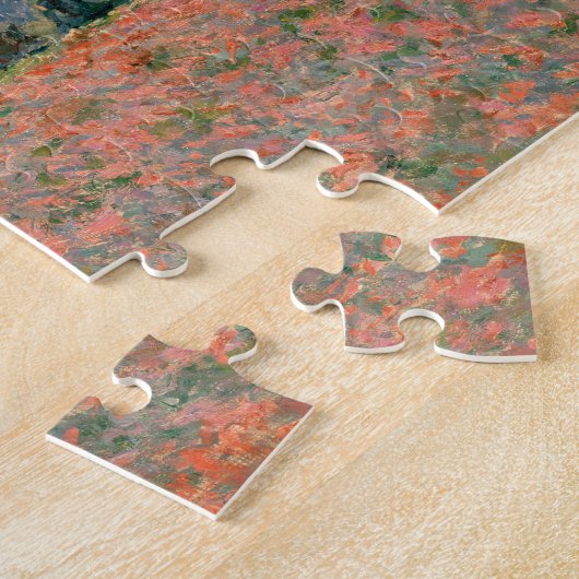 Poppy Field - Claude Monet Legpuzzel (Zijkant)