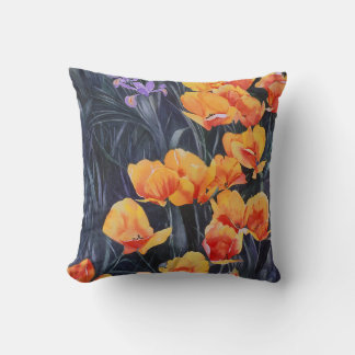 Poppy Field Colorful Impressionistic Painting Kussen
