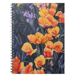 Poppy Field Colorful Impressionistic Painting Notitieboek