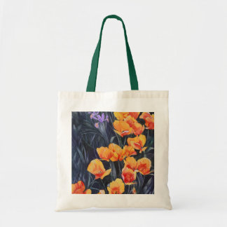 Poppy Field Colorful Impressionistic Painting Tote Bag