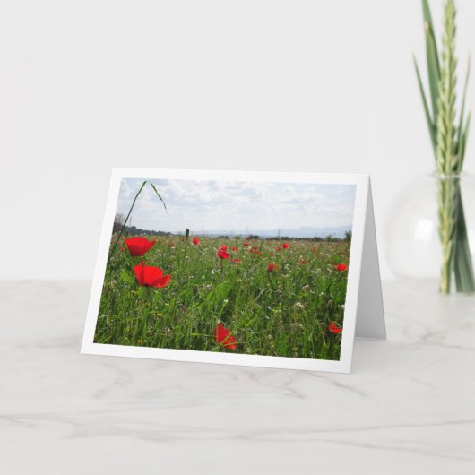 Poppy Field Landscape Kaart (Voorkant)
