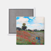 Poppy Field, Monet Magneet (Voorkant / Achterkant)