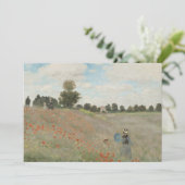 Poppy Field nabij Argenteuil door Claude Monet Kaart (Staand voorkant)