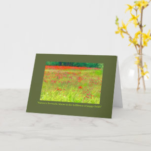 Poppy Field / Natuur Vuurwerk Kaart