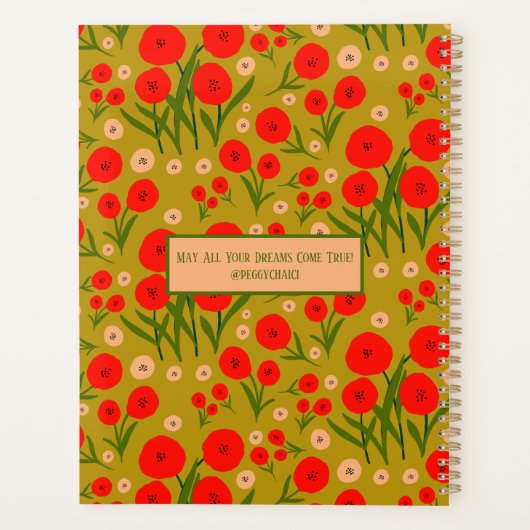 Poppy Field Pattern Planner (Achterkant)