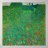 Poppy Field van Gustav Klimt Poster (Voorkant)