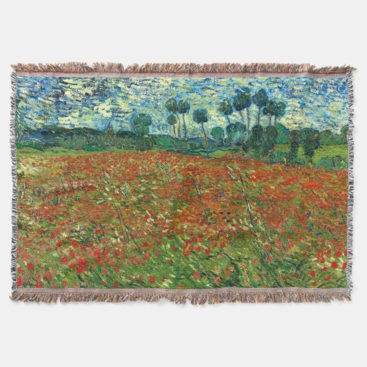 Poppy Field van Vincent Van Gogh Deken (Voorkant)