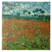 Poppy Field van Vincent Van Gogh Tegeltje (Voorkant)