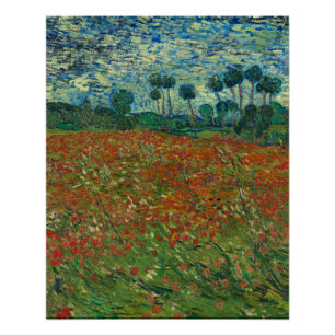 Poppy Field - Vincent van Gogh Perfect Poster
