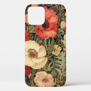Poppy Fields: een bloemensymfonie iPhone 12 Hoesje