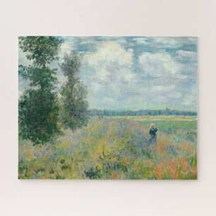 Poppy Fields nabij Argenteuil door Claude Monet Legpuzzel