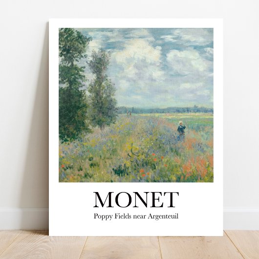 Poppy Fields nabij Argenteuil door Claude Monet Poster