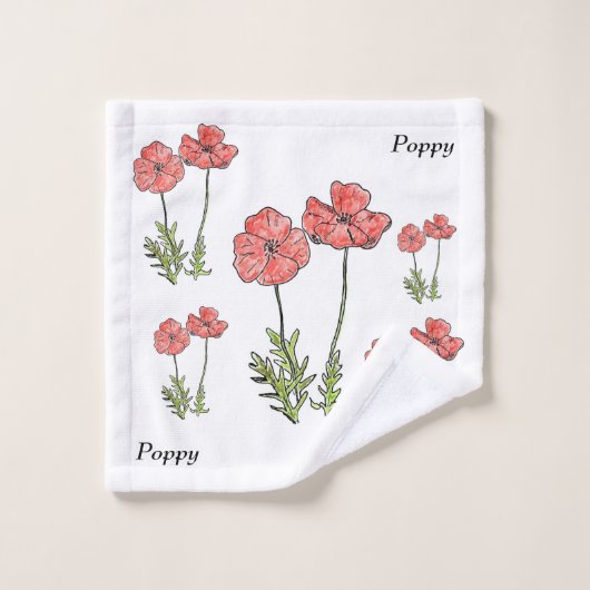 Poppy Flannel Washandje (Wasdoekje)