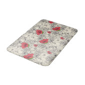 Poppy flower Garden Pattern Badmat (Gekanteld)
