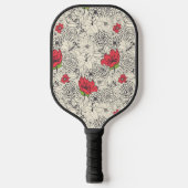 Poppy flower Garden Pattern Pickleball Paddle (Voorkant)