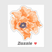 Poppy Flower Sticker (Vel)