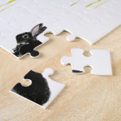 Poppy Flowers Bunny Rabbit Legpuzzel (Zijkant)