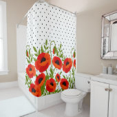 Poppy Flowers Douchegordijn (In situ)