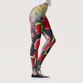 Poppy Flowers in Waterverf Leggings (Rechts)