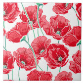 Poppy Flowers Tegel Tegeltje (Voorkant)