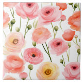 Poppy Flowers Tegel Tegeltje (Voorkant)