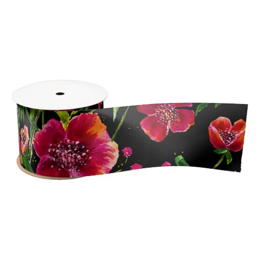 Poppy Garden Ribbon Lint (Spoel)