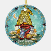 Poppy gnome keramisch ornament (Voorkant)