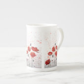 Poppy Gold - Bone china mug (Devant droit)