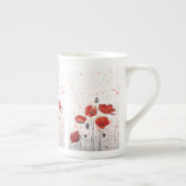 Poppy Gold - Bone china mug (Droite)