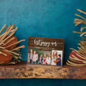 Poppy Grootvader Kleinkinderen Hout Fotocollage Fotoplaat (Zijkant)