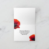 Poppy Herdenking - Forever Grateful Kaart (Binnen)