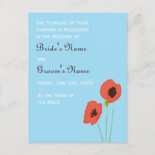Poppy Invitation Uitnodiging Briefkaart