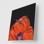 "Poppy-klok"! Vierkante Klok (Hoek)