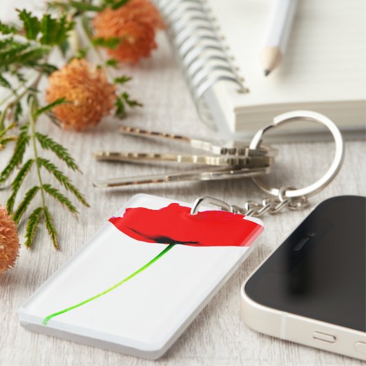 POPPY liefdevolle, aan twee kanten aangepaste Sleu Sleutelhanger (Voorkant Rechts)