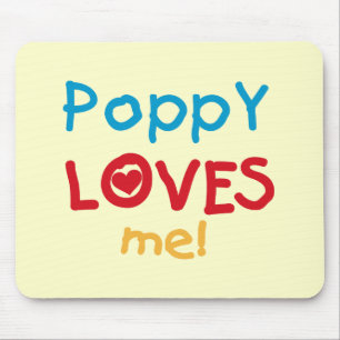 Poppy Loves Me T-shirts en geschenken Muismat