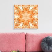 Poppy Mandala Canvas Afdruk (Insitu (Woonkamer))