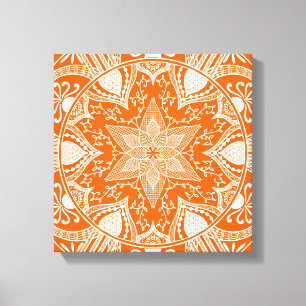 Poppy Mandala Canvas Afdruk