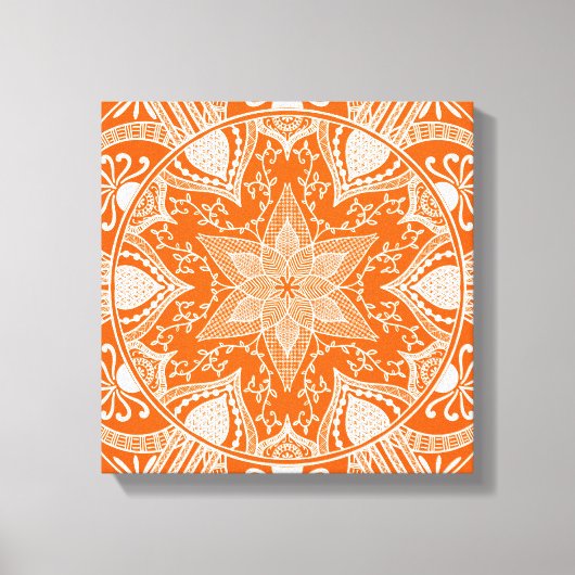Poppy Mandala Canvas Afdruk (Voorkant)