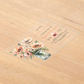 POPPY Mason Jar Bridal Shower Invitation  (Poser)