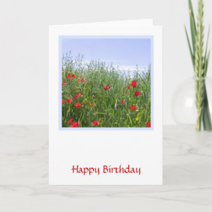 Poppy Meadow  Verjaardag Kaart