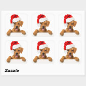 POPPY MET STICKER VAN Santa hat ENVELOPE SEAL (Vel)
